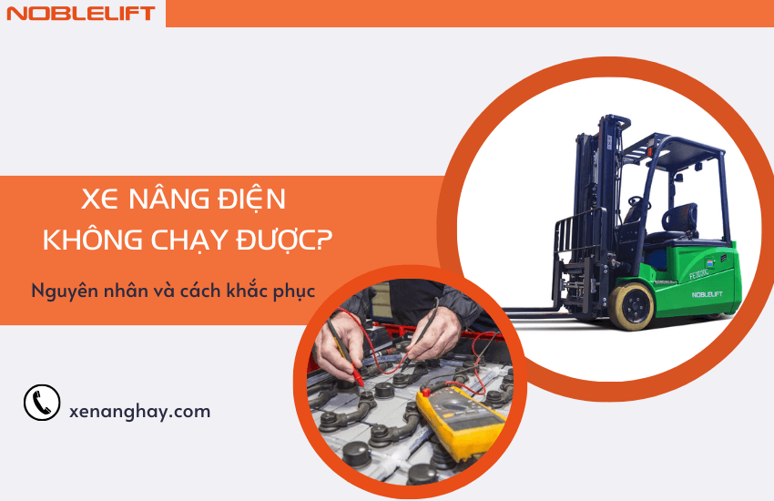 xe nang dien khong chay duoc