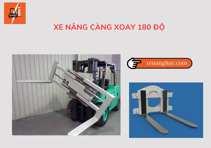 xe nang cang xoay 180 do