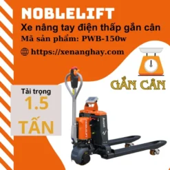 Xe nâng tay điện gắn cân PWB-150W Noblelift